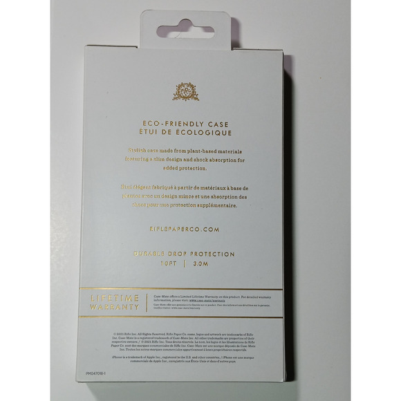 iPhone 13 Pro Rifle Paper Co Case Floral 2021 Model Drop Protection Slim Fit - Picture 2 of 2